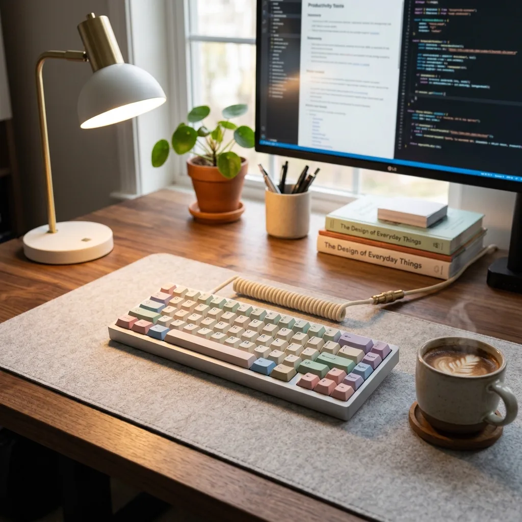 คีย์บอร์ดแมคคานิคอลไร้สาย Hot-swappable พิมพ์สนุก เสียงเพราะ สบายข้อมือสำหรับวัยทำงาน