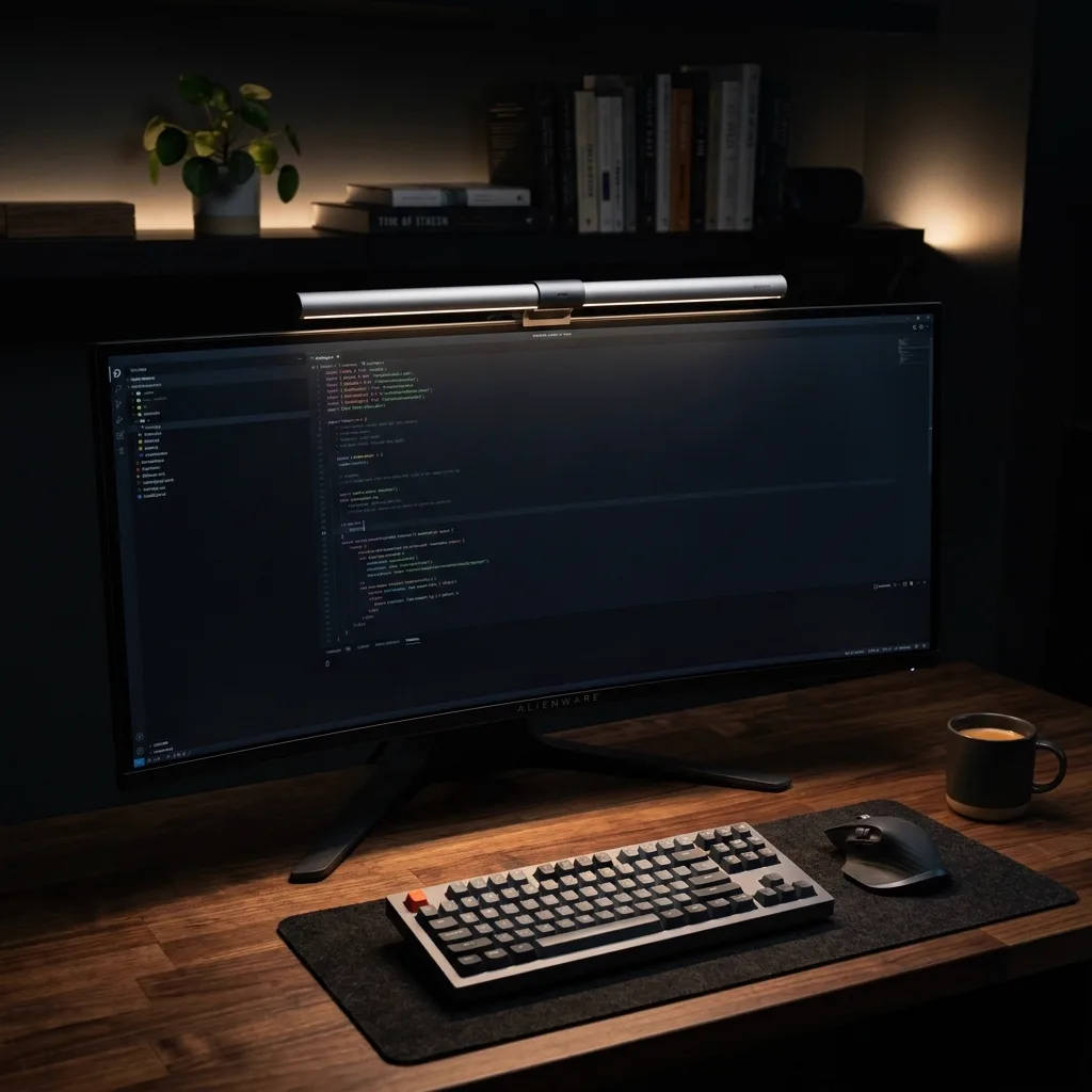 โคมไฟแขวนหน้าจอคอมพิวเตอร์ (ScreenBar): ถนอมสายตา ไร้แสงสะท้อน ประหยัดพื้นที่โต๊ะ