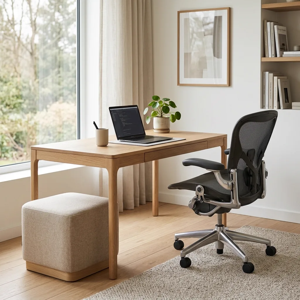 จัดโต๊ะทำงานที่บ้านให้โล่ง สบายตา: เทคนิคเลือกเก้าอี้ Ergonomic และไอเทมจัดเก็บ เคลียร์พื้นที่เพิ่มพลังโฟกัส